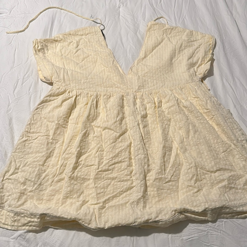 Cream Babydoll Dress,  size Large